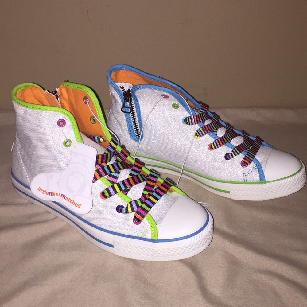 Little Miss Matched Girls Canvas Shoes High Top